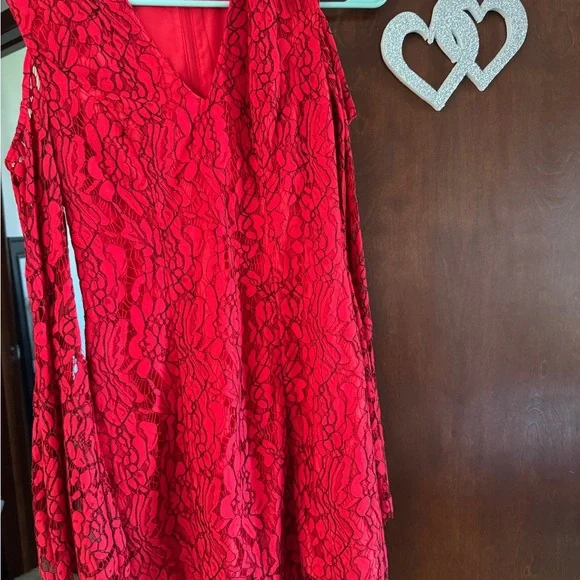 chinese dress ladies Keepsake The Label Red Lace Mini Dress